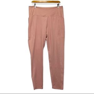 Girlfriend Collective Leggings XXXL High Rise Compression Pocket Light Pink